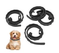 4 Collares para Mascotas, Ajustables, Telescópicos, Ligeros, de Silicona, Suaves, para Perros y Gatos, Hebilla de Liberación Rápida, Collares para Cachorros Al Aire Libre para