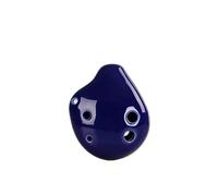 4 Colores Ocarina 6 Agujeros Colorido Ocarina C Tono Principiante Ocarina Enseñanza Colgante De Cerámica (Color : Blue)