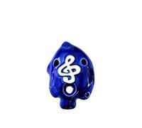 4 Colores Ocarina 6 Agujeros Pequeño Ocarina Alto C Tono Principiante Ocarina Enseñanza Colgante De Cerámica (Color : 01)