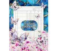 4 Column Ledger Book for Women: A Practical Simple Tracking Income and Expenses Accounting Record Book for Personal and Small Business Use
