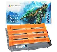 4 Compatibles TN-241 TN-245 Cartuchos de tóner para Brother DCP-9020CDW MFC-9140CDN MFC-9330CDW MFC-9340CDW HL-3140CW HL-3150CDW HL-3170CDW MFC-9130CW - Negro/Cian/Magenta/Amarillo, Alta Capacidad