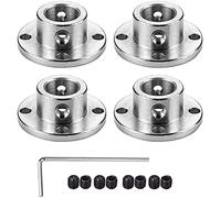 4 conectores de acoplamento de flange, acessório de acoplador de modelo de guia rígido, acessórios de eixo para motores de modelo RC DIY (12 mm)