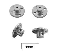 4 conectores de acoplamiento de brida de aleación de aluminio de 2 mm, modelo de guía rígida, accesorios de acoplamiento, herrajes de eje para motores de modelos RC DIY