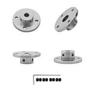 4 conectores de acoplamiento de brida de aleación de aluminio de 6 mm, modelo de guía rígido, accesorios de acoplamiento para eje de eje para motores de modelos RC DIY