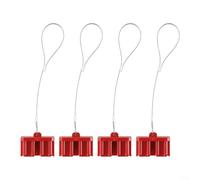 4 conectores de batería para Anderson Dust Protect 50AMP 120A 175A Material de PVC ignífugo (175A-rojo)