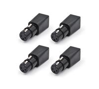 4 Conectores DMX A RJ45, Ethernet RJ45 A Adaptador XLR DMX de 3 Pines, Adaptador XLR de 3 Pines para Audio y Vídeo Hembra