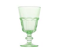 4 Copas De Vidrio Flamingo Verde Cl18 349 H&H