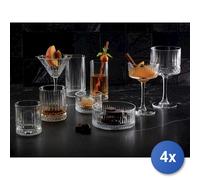 4 Copas De Vidrio Transparente Elysia Para Martini 22Cl Pasabanche