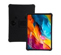 4 Cornors - Funda de silicona a prueba de golpes compatible con tablet Fro TCL NXTPAPER 14 de 14.3 pulgadas 9491G/T, funda protectora plegable con lápiz de protección completa (TCL 9194G/T 14.3 negro)