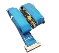 4 Correas de Amarre Anclaje Cinturon Seguridad 750/1500 daN, 5 m, 50 mm, 2 Piezas Cinchas de Amarre Automáticas para Riel de Anclaje Combinado Amarres para Carga