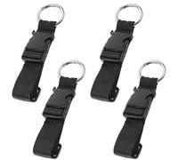 4 correas de equipaje para añadir una bolsa, soporte ajustable para chaqueta, correas de conector de equipaje resistentes con hebilla, accesorios de viaje para conectar equipaje, mochila, bolsas