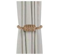 4 Correas Decorativas Magnéticas for Retención De Cortinas. | El diseño magnético permite un rápido acoplamiento y desmontaje.(Linen Color)