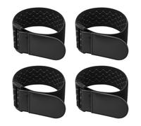 4 correas elásticas para sujetadores, 30 x 5 cm, reutilizables, cierre de , ancho para bicicleta, pantalones, esquí, equipaje, jardín, organización