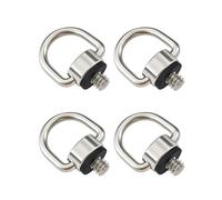 4 Correas para Cámara con Anilla en D de 1/4" con Tornillos de Liberación Rápida, Montaje Universal de 1/4 de Pulgada para Cámaras y Trípodes