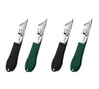 4 cortaúñas oblicuas, cortaúñas de ancha, borde ancho para uñas encarnadas y uñas gruesas, removedor de cutículas de acero inoxidable para personas mayores, 10,8 x 2,2 x 1,8 cm