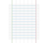 4 cuadernos especiales para disgrafía y dislexia a rayas de primera (A) - Serie Classic 80 gr.
