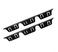 4 cubiertas de acero inoxidable para estufa, rellenos ajustables de 13.8 a 27.5 pulgadas, kit de molduras de cocina resistentes al calor para sellado de bordes del fregadero, color negro