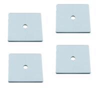 4 cubiertas de pared de tubería, ABS autoadhesivas, con brida dividida de pared con agujero redondo, placa de escudo para grifo, cocina, inodoro decorativo (12 mm, blanco)