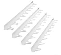 4 cubiertas de silicona para estufas de cocina para sellar espacios entre estufas y encimeras, derrames de alimentos y líquidos en zonas difíciles (transparente)