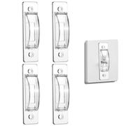 4 cubiertas para interruptor de luz, a prueba de niños, interruptor de luz, cubierta de interruptores de pared, para proteger tus luces de ser encendidas o apagadas accidentalmente por niños y adultos