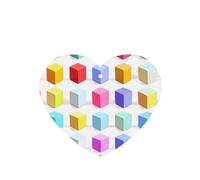 4 cubos coloridos difusores de aroma para coche, en forma de corazón, para colgar en la tableta, decoración interior del coche, armario, zapatos, armario, ambientador de fragancia