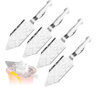 4 cucharas de absenta, cucharas de absenta, cucharas de absenta, tamices de cucharas para beber, cucharas de cristal de acero inoxidable 304, vaso de cóctel, filtro de bebida, cuchara de ajenjo para