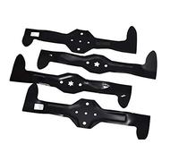 4 cuchillas de 46,4 cm para cortacésped Husqvarna CT135, CTH135, CT151, CTH151, CTH151, CTH155, Partner P1292RB, McCulloch, Rally, Electrolux, Jonsered/Craftsman/AYP/Hurrican. E