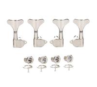 4 cuerdas 18:1 sellados para bajo y guitarra, clavijas de afinación de bajo, máquinas de afinación de bajo, compatibles con Ibanez/Yamaha, estilo acústico/bajo eléctrico, níquel 2R/2L