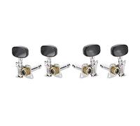 4 Cuerdas Accesorios de Instrumentos de Guitarra Clásico Juego de Sintonizador de Cabezales de Ukelele, Estructura de Metal con Equipo Interno de para un Ajuste Rápido y Preciso,