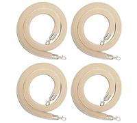 4 cuerdas de terciopelo gris suave para control de multitudes con clips, ideal para gestión de colas de eventos, elegantes alfombras, eventos, postes de rama, cuerda de seguridad