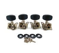 4 cuerdas de ukelele para guitarra, clavija corta de acero, cabezal de máquina de guitarra, accesorios de cuerda de ukelele, accesorios de bobinado de cuerdas 2R 2L, kit de clavijas de afinación