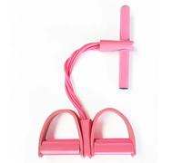 4 Cuerdas elásticas de Resistencia for ejercitador, remero, Banda Abdominal, Bandas Entrenamiento Deportivo for Gimnasio en casa, Equipo Fitness para El Entrenamiento En Casa(Pink)