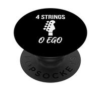 4 Cuerdas O Ego Bajo Instrumento Músico PopSockets PopGrip Adhesivo