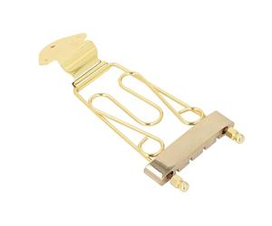 4 Cuerdas Trapeze Puente Puente de Diseño Pulido Actualización Arch Top Jazz Semi Hollow Body Guitar Altrey Steel Golden