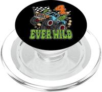 4º Cumpleaños Four Ever Wild 4 Años Monster Truck Racing PopSockets PopGrip para MagSafe