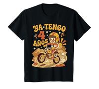 4 Cumpleaños Motocross Moto Ya Tengo 4 años Niño Camiseta