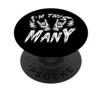 4º Cumpleaños Rockstar 4 Años Im This Many Rock Music PopSockets PopGrip Adhesivo
