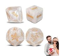 4 Dados de Cita Nocturna: Juego de Parejas, Regalo para Hombres y Mujeres, Regalo Divertido para el día de San Valentín, Aniversario, Navidad, cumpleaños,dados eróticos para pareja,juego parejas