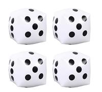 4 dados de juego grandes de 17.7 pulgadas de PVC grandes dados de juego extra grandes para aula, enseñanza para cumpleaños, fiesta de Navidad