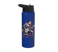 4 de julio Abraham Lincoln Guitarra Abe USA Presidente Stainless Steel Insulated Water Bottle