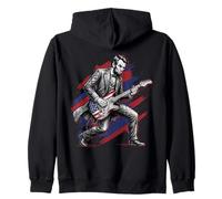4 de Julio Abraham Lincoln Guitarra Abe USA Presidente Sudadera con Capucha