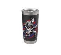 4 de julio Abraham Lincoln Guitarra Abe USA Presidente Vaso térmico de acero inoxidable de doble pared