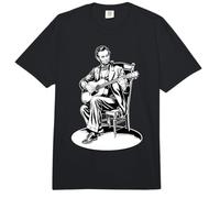4 de Julio Abraham Lincoln Tocando Guitarra Abe Presidente Comfort Colors Adult Heavyweight T-Shirt