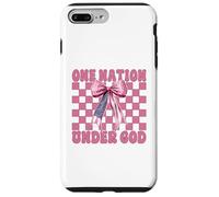 4 de Julio, Bandera Americana patriótica una nación bajo Dios Carcasa para iPhone 7 Plus/8 Plus