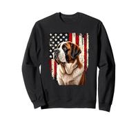 4 de Julio, Bandera Americana, patriótico, Amante de San Bernardo Sudadera