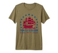 4 de Julio del té a la Libertad Desde 1776 4 de Julio Camiseta Premium
