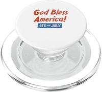 4 de julio Dios bendiga el Día de la Independencia de América. Gran Nación PopSockets PopGrip para MagSafe