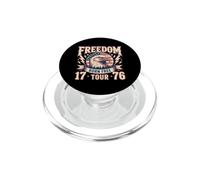 4 de Julio Eagle Freedom Tour 1776 Retro Born Free PopSockets PopGrip para MagSafe