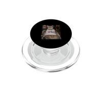 4 de Julio Gato Gordo Fumar Cigarrillo Divertido Amante Patriótico Gato PopSockets PopGrip para MagSafe
