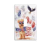 4 de julio Lakeland Terrier - Placa decorativa para interruptor de luz, placa de pared con 1 palanca individual, placa de interruptor eléctrico de aniversario americano de 250 años, placa frontal